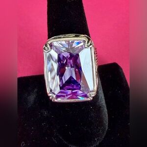 SILPADA Lavender Fields 10ct .925 Sterling Silver Statement Ring_Sz 8_ R2001